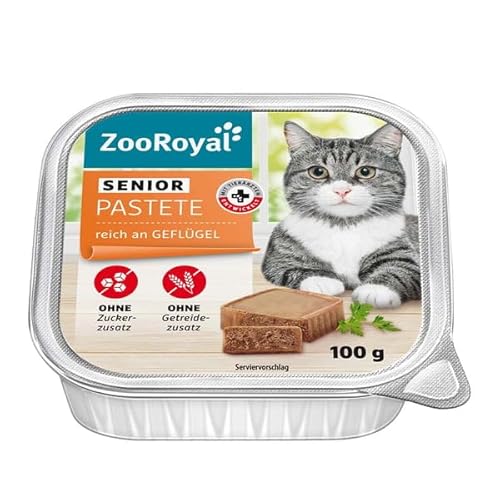 ZooRoyal Senior-Pastete reich an Geflügel 32×100g von Generic