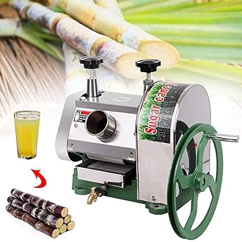 Zuckerrohr-Entsafter, manuelle Zuckerrohr-Entsaftermaschine, Zuckerrohr-Entsafterpresse aus Edelstahl, für Privathaushalte und Geschäfte von Generic
