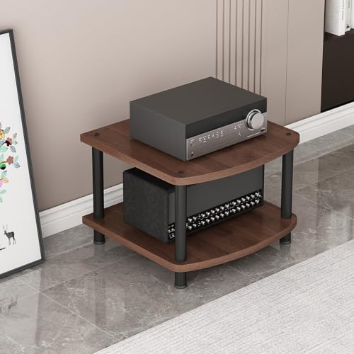 plattenspieler regal Heavy Duty Audio Component Rack, 2/3/4/5 Tier Record Player Stand, Av Media Stand with Wheels, Audio Component Rack Tower Media Stereo Stand Equipment Shelves for Home(Walnut,2Tie plattenspieler regal Heavy Duty Audio Component Rack, 2/3/4/5 Tier Record Player Stand, Av Media Stand with Wheels, Audio Component Rack Tower Media Stereo Stand Equipment Shelves for Home(Walnut,2Tie von Generic