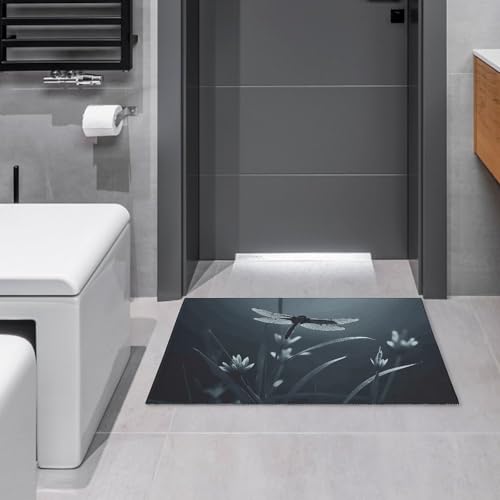 resistente Schmutzfangmatte Libellen-Silhouette, Bodenmatte, Flur, Eingang, Innen, Antibakterielle Sauberlaufmatte 40X60cm von Generic