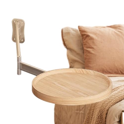 , runder Wandtisch, schwebend, platzsparend, klappbar, für Wohnzimmer, Küche, Schlafzimmer, Nachttisch, Schlafzimmer, Mehrzweck, 28,8 x 28,8 cm von Generic
