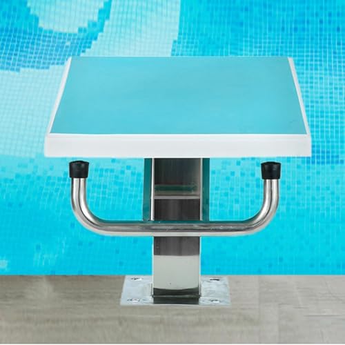 rutschfest Pool-Sprungturm, Kippbarer Schwimmbad Tauchplattform mit Edelstahlsockel, Schwimmbadausrüstung for Private Schwimmbäder, Sportstätten und Professionelle Wettkämpfe von Generic