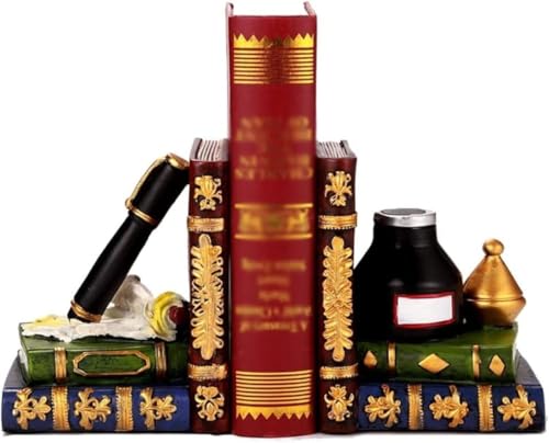 rutschfeste Retro Buchstützen Heavy Duty Harz Buchstützen Stift Und Tinte Buch Regalhalter Buch Organizer Für Home Office Art Deco rutschfeste Retro Buchstützen Heavy Duty Harz Buchstützen Stift Und Tinte Buch Regalhalter Buch Organizer Für Home Office Art Deco von Generic