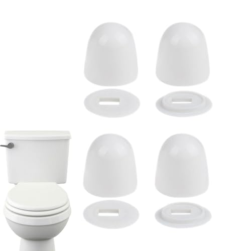 toilettenschrauben deckel toilettendeckel 4 stück toilettenschrauben deckel toilettensitzkappen toilettensitzabdeckung badezimmer dekoration toilettensitzkappen für toilettenschrauben von Generic