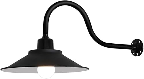wasserdichte 11,8 Ih Veranda Wandleuchten Vintage Schwanenhals Wand Scoe Eisen Bauernhaus Scheune Licht Garage Wandhalterung Leuchte Außenbereich, 1PCS von Generic