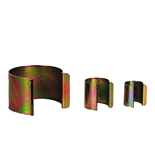 20 Stück Gewächshausklammern aus Stahl zur Sicherung der Abdeckplane (Metall, Durchmesser 45 mm) von Generico