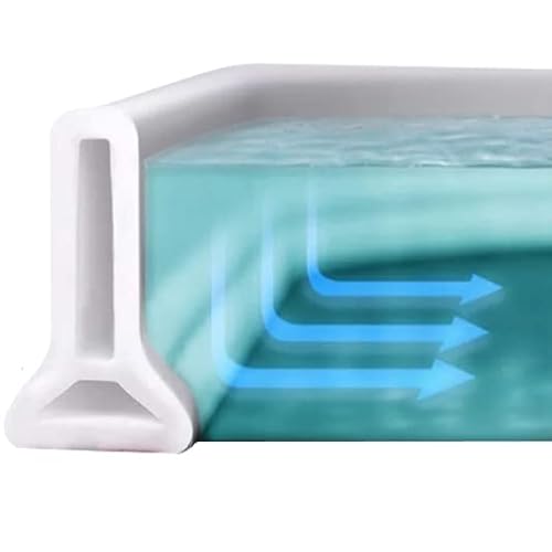 200 cm Selbstklebende Barriere für Dusche und Badewannen ohne Duschabtrennung | Flexible Silikongummifolie, Wasserschwelle und Schutz für Badezimmermöbel, Arbeitsplatten oder Outdoor-Bodenbelag 200 cm Selbstklebende Barriere für Dusche und Badewannen ohne Duschabtrennung | Flexible Silikongummifolie, Wasserschwelle und Schutz für Badezimmermöbel, Arbeitsplatten oder Outdoor-Bodenbelag von Genérico