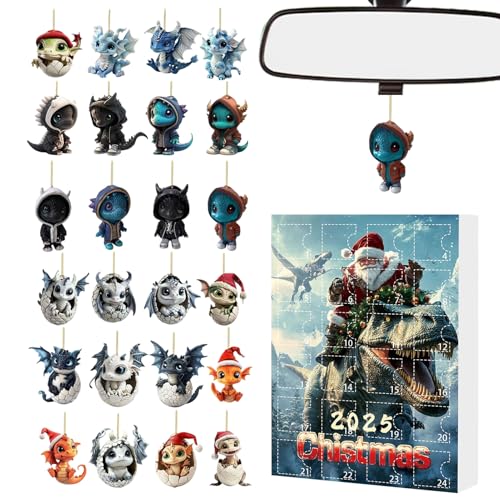 24 Tage Ornamente - 2D aus Acryl zum Aufhängen | Adventskalender 2025 Kinder | Auto Spiegel Deko 24 Tage Ornamente - 2D aus Acryl zum Aufhängen | Adventskalender 2025 Kinder | Auto Spiegel Deko von Genérico