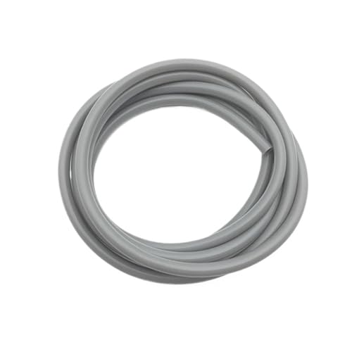 5 Meter Innendurchmesser 2 3 4 5 6 7 8 9 10 12 mm flexibler Gummischlauch Trinkwasserleitung Wasseranschluss Schlauch (Light Grey,5 METER_OD 12XID 8MM) von Genérico