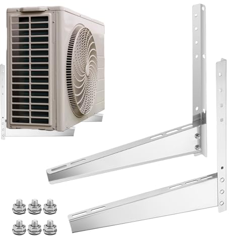 AC-Halterung – Fenster AC Halterung für Klimaanlage | verstellbare Halterung aus hochfestem Stahlstahl für die Klappe von Genérico