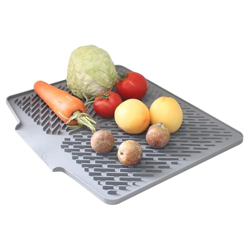 Abtropfgestell, rutschfeste Abtropfplatten, hitzebeständiger Thekenschutz mit Spritzschutz für die Spülbecke Abtropfgestell, rutschfeste Abtropfplatten, hitzebeständiger Thekenschutz mit Spritzschutz für die Spülbecke von Genérico