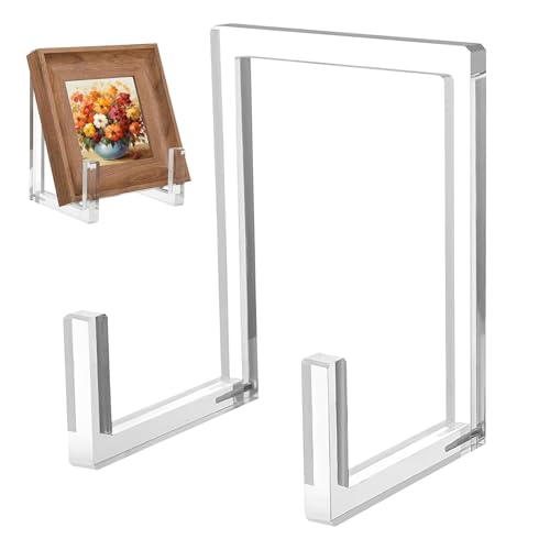 Acryl-Bildschirmständer - Bücherständer | Vielseitiger Küchenbuchständer | Transparenter Acryl-Bildschirmrahmen, elegantes dekoratives Regal für Küche, Wohnzimmer, Schlafzimmer Acryl-Bildschirmständer - Bücherständer | Vielseitiger Küchenbuchständer | Transparenter Acryl-Bildschirmrahmen, elegantes dekoratives Regal für Küche, Wohnzimmer, Schlafzimmer von Genérico