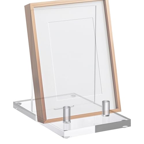 Acrylic Book Stand - Bookend - Multifunctional Easel Collector Stand For Albums, Phones, Postcards, Pictures, Plates, Artworks - Modern Clear Display Rack for Desk, Shelf, Counter, Home, Office Acrylic Book Stand - Bookend - Multifunctional Easel Collector Stand For Albums, Phones, Postcards, Pictures, Plates, Artworks - Modern Clear Display Rack for Desk, Shelf, Counter, Home, Office von Genérico