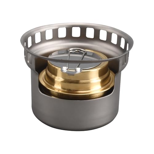 Alkoholherd für Brenner, Mini-Kocher mit Halterung, leichtes Küchengerät für Wandern, Wandern, Picknick im Freien von Genérico