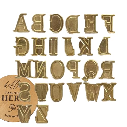 Alphabet Markenset – Buchstabenstempelwerkzeug, Anzahl der Symbole | Professionelles Pyrographie-Schnitzzubehör, austauschbare Eisenholzspitzen für die Dekoration von D Alphabet Markenset – Buchstabenstempelwerkzeug, Anzahl der Symbole | Professionelles Pyrographie-Schnitzzubehör, austauschbare Eisenholzspitzen für die Dekoration von D von Genérico