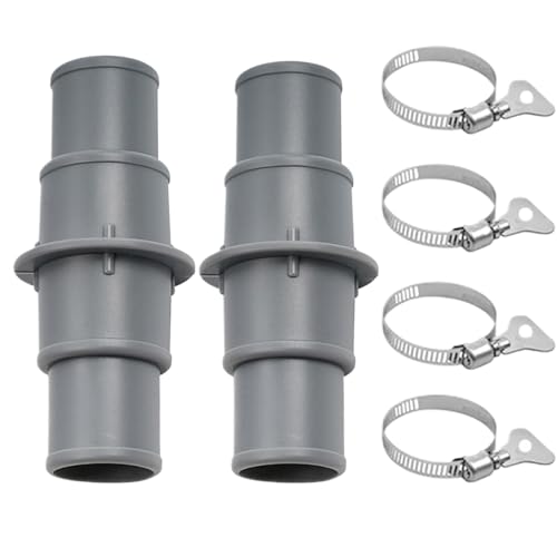 Anschluss für Poolschlauch, Ersatzadapter für Poolschläuche – 2 Stück für Filtration in 32 mm oder 38 mm von Genérico
