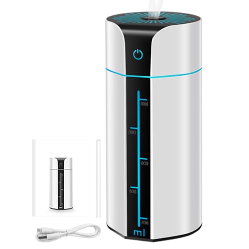 Aromaa Diffuser - Luftbefeuchter - USB Cool Mist Air For Bedroom Nursery - Quiet LED Farbwechsel Humidifying mit Auto Shut-Off - Desktop für Auto, RV, Wohnzimmer, Büro, Großer Raumluftreiniger Aromaa Diffuser - Luftbefeuchter - USB Cool Mist Air For Bedroom Nursery - Quiet LED Farbwechsel Humidifying mit Auto Shut-Off - Desktop für Auto, RV, Wohnzimmer, Büro, Großer Raumluftreiniger von Genérico