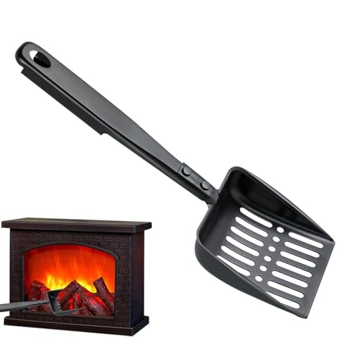 Ascheschaufel aus Metall für Kamin, Aschesieb für Kamin, Kohleschaufel aus Metall, hohler Ascheschaufel, Holzkohle-Schaufel, Feuerwerkzeuge, Chim-Werkzeuge von Genérico