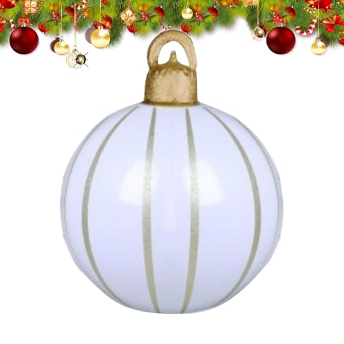 Aufblasbare Weihnachtskugel - Aufblasbare Dekokugeln | Große aufblasbare Weihnachtsdekorationen im Freien | Hängende Weihnachtskugel für den Außenbereich Aufblasbare Weihnachtskugel - Aufblasbare Dekokugeln | Große aufblasbare Weihnachtsdekorationen im Freien | Hängende Weihnachtskugel für den Außenbereich von Genérico