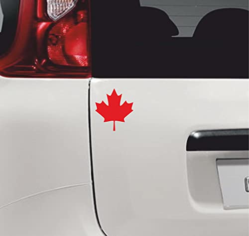 Aufkleber 11 x PVC Aufkleber Set Sticker Nationalflagge Kanada Kanada für Auto Motorrad Fenster Tür Roller Skateboard Fahrrad PC Laptop Tablet Tuning - Vinyl Farbe wählbar COD.0080(Rot 31) von Generico