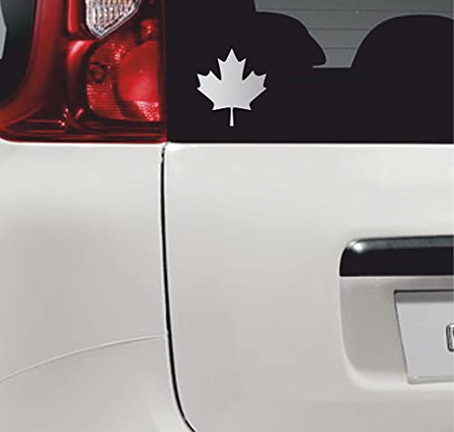 Aufkleber 11 x PVC Aufkleber Set Sticker Nationalflagge Kanada Kanada für Auto Motorrad Fenster Tür Roller Skateboard Fahrrad PC Laptop Tablet Tuning - Vinyl Farbe wählbar COD.0080(Silber) von Generico