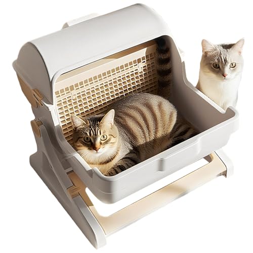 Automatische Katzentoilette, halbautomatisch, mit großem Fassungsvermögen, offenes Design für Zuhause von Genérico