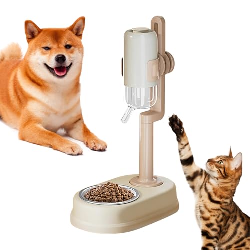 Automatischer Futternapf für Hunde, robuste Futterstation für Haustiere, auslaufsicherer Wasserbehälter mit einfacher Waschstruktur, Futter- und Trinkspender Automatischer Futternapf für Hunde, robuste Futterstation für Haustiere, auslaufsicherer Wasserbehälter mit einfacher Waschstruktur, Futter- und Trinkspender von Genérico