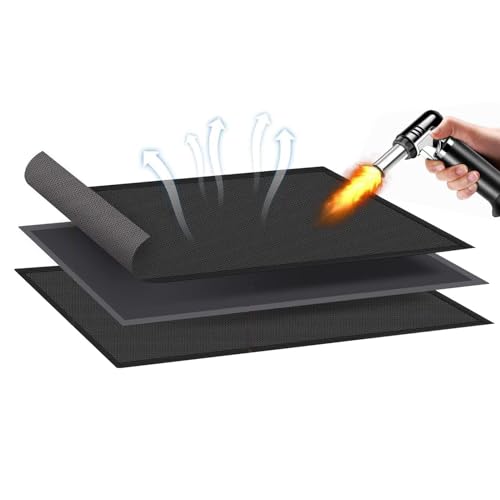 BBQ-Grillmatten – Schwere Grillmatte | Feuerhemmende Matte, leicht zu reinigen, öldicht, nicht hitzebeständig, wasserdichtes Design, guter Schutz für V von Genérico