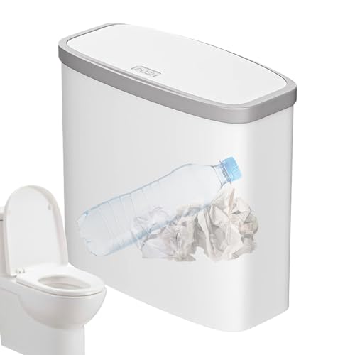 Badezimmer Bin - schmales Badezimmer-Mülleimer-Set | Abfalleimer-Set für Waschbecken, dünne Mülleimer mit Deckel, schmaler Küchenabfalleimer mit Deckel, schmal, leichter Abfallbehälter P Badezimmer Bin - schmales Badezimmer-Mülleimer-Set | Abfalleimer-Set für Waschbecken, dünne Mülleimer mit Deckel, schmaler Küchenabfalleimer mit Deckel, schmal, leichter Abfallbehälter P von Genérico