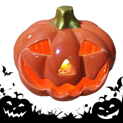 Beleuchtete Kürbisse aus Keramik, Kürbislaterne, LED Keramik-Kürbislaterne, Halloween-Innendekoration für Partys, Weihnachtslichter, Kürbiszubehör für Innendekoration Beleuchtete Kürbisse aus Keramik, Kürbislaterne, LED Keramik-Kürbislaterne, Halloween-Innendekoration für Partys, Weihnachtslichter, Kürbiszubehör für Innendekoration von Genérico