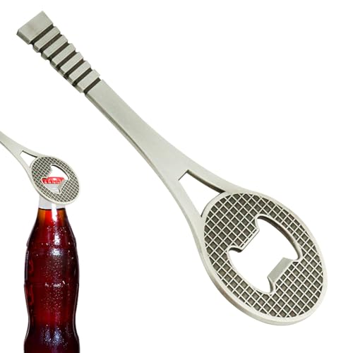 Bierflaschenöffner Tennis, Zinclegation Retro Racket Beer Apener | Bierflaschenöffner für Pop-soda-Öffner für einfaches Öffnen, Geschenk von Genérico