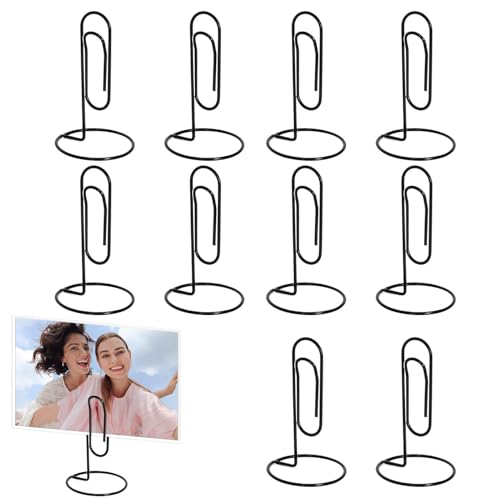 Bilderrahmen - Tischnummernhalter | Fotorahmen | 10 x Fotohalter aus Metall | Dekorativer Fotohalter | Bilderrahmen aus Draht | Foto-Clip-Halterungen verzinkt Bilderrahmen - Tischnummernhalter | Fotorahmen | 10 x Fotohalter aus Metall | Dekorativer Fotohalter | Bilderrahmen aus Draht | Foto-Clip-Halterungen verzinkt von Genérico