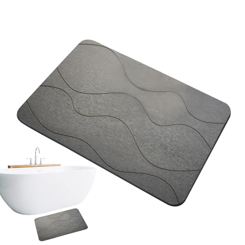Boden-Badezimmerteppich – Badematte aus Stein-Trocknungsstein | wasserabsorbierende Bodenmatte | Duschsteinteppich | schnelltrocknend, geometrisch Boden-Badezimmerteppich – Badematte aus Stein-Trocknungsstein | wasserabsorbierende Bodenmatte | Duschsteinteppich | schnelltrocknend, geometrisch von Genérico