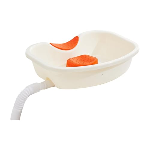 Bowl Shampoo - Haarwaschbecken | Haarwaschmittel für Behinderte | Waschbecken mit Nackenstütze | Wiederverwendbare Freundetablett mit Ablaufschlauch von Genérico