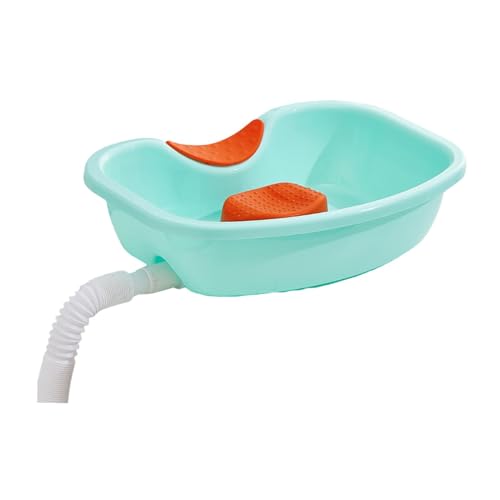 Bowl Shampoo - Haarwaschbecken | Haarwaschmittel für Behinderte | Waschbecken mit Nackenstütze | Wiederverwendbare Freundetablett mit Ablaufschlauch von Genérico
