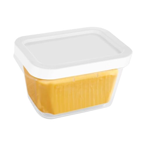 Box mit Knöpfen | Käse-Aufbewahrungsbox mit Deckel: Butterschneider, Butterdosenbehälter für Kühlschrank, Butterdose Box mit Knöpfen | Käse-Aufbewahrungsbox mit Deckel: Butterschneider, Butterdosenbehälter für Kühlschrank, Butterdose von Genérico