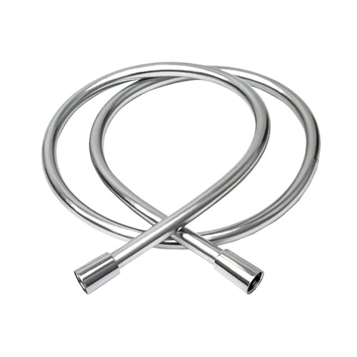Brauseschlauch 1 mit Messinganschluss, flexible Handbrause, verdrehsichere Handbrause, Badrohr (Silver-2M) von Genérico