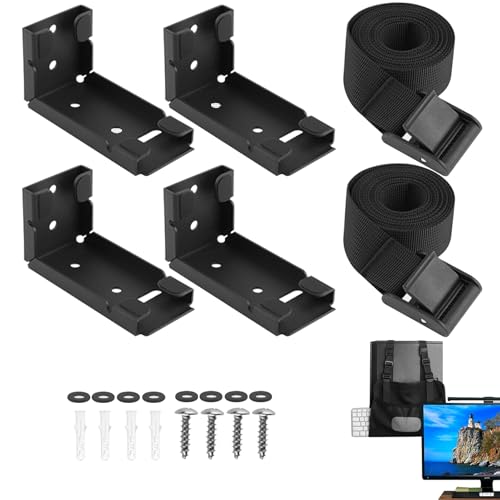 CPU-Halterung unter dem Schreibtisch – Verstellbarer Computerturm – Desktop-PC-Ständer | Monitor-Wandhalterung, CPU-Turm-Klemme, sparsamer Stand von Genérico