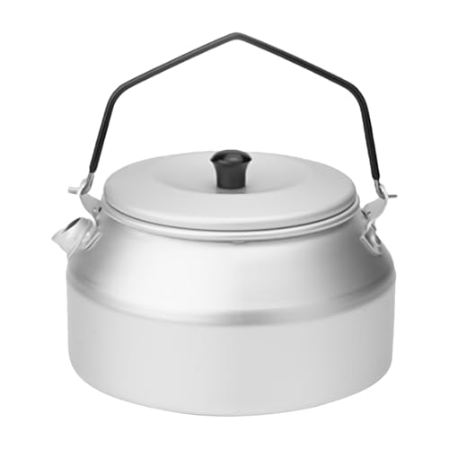 Campingtopf - 1 l Aluminium Aleoy Tea Teekessel | Camping- im Freien | kompakter Wassertopf | tragbarer Wasserkocher für den Außenbereich | Küchenkocher Picknick Campingtopf - 1 l Aluminium Aleoy Tea Teekessel | Camping- im Freien | kompakter Wassertopf | tragbarer Wasserkocher für den Außenbereich | Küchenkocher Picknick von Genérico