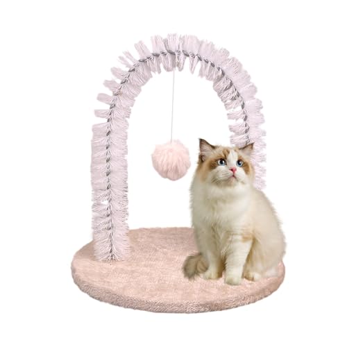 Cat Rubbing Post - Katzen-Arch Groomer Massage Gesicht Scratcher | Grooming Frowing nach dem Kratzen, Selbstvorbereitung der Katze, zur Fellpflege, Spielzeug für Haustiere von Genérico