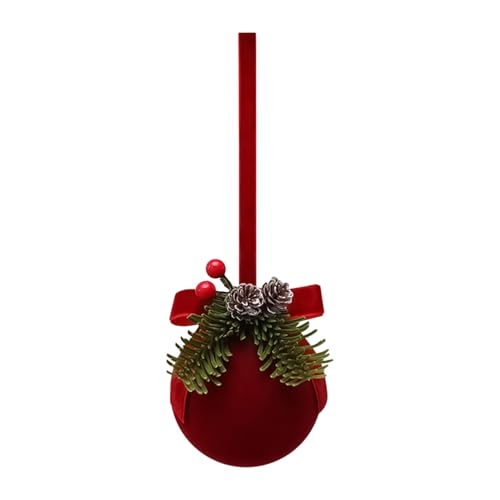 Christbaumschmuck | Weihnachtsanhänger - Rote Bruchsichere Fußmatte für Fenster Party Shop Haus Atmosphäre Urlaub von Genérico