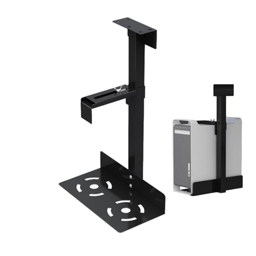 Computerhalterung, Desktop-Halterung, CPU-Turmhalterung, Wandmontage, robuster PC unter dem Schreibtisch mit flexibler Höhe und Breite von Genérico