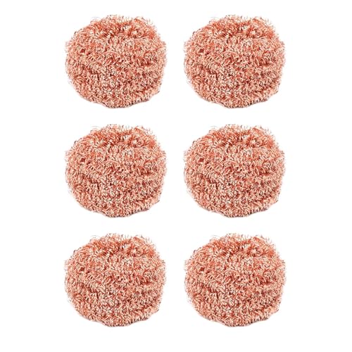 Copper Cleaning Pads - Solid Metal Scrubber Brush, Scratch Cleaner | Compact Non Abrasive Pads with Tough Design, Efficient Grease Removal for Kitchen Cookware Stove Oven Rancho Hood Cooktop Sink Copper Cleaning Pads - Solid Metal Scrubber Brush, Scratch Cleaner | Compact Non Abrasive Pads with Tough Design, Efficient Grease Removal for Kitchen Cookware Stove Oven Rancho Hood Cooktop Sink von Genérico
