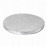 Decora Tortenunterlage, rund, Karton, Silber, Höhe 1,2 cm, Aluminium, Packung mit 5 Stück (Durchmesser 35) von Generico