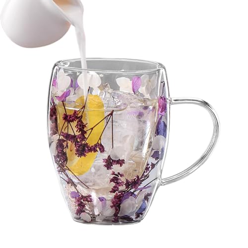 Doppelwandige Kaffeetasse - Kaffeetasse aus isoliertem Glas, doppelwandige Kaffeetasse, doppelwandige Glas-Tasse, Kaffeetasse, Schokolade, Tee, Saft, Zubehör für heiße Getränke | von Genérico