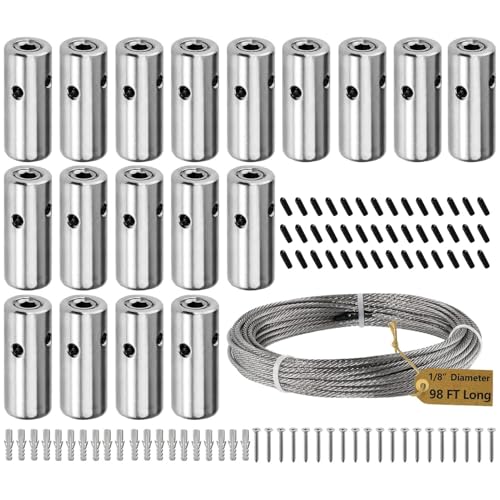 Draht-Trelis-Set – Set für den Außenbereich, Edelstahldraht | Puppy aus Bauerndraht mit und Erweiterungswürfel, vertikaler Wandpuppe, tragbar, für Ziegel oder Bauernhof von Genérico