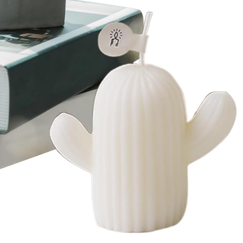 Duftkerze mit Kakteen, Duftkerzen für zu Hause, romantische Kerze, dekorative Kaktuskerzen, natürliche Sojawachskerzen, lange Lebensdauer, Aromatherapie-Kerzen für Frauen von Genérico