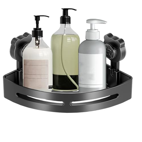 Dusch-Eckregal – niedlicher Badezimmer-Organizer in Bärenform | Wandmontierter Aufbewahrungskorb für Badezimmer, wasserdicht, ohne Bohren von Genérico