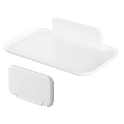 Duschablage Wandmontage Kleines Badregal Brillenhalter Faltbar Selbstklebend für Dusche Küche Schlafzimmer Wohnzimmer Schrank von Genérico