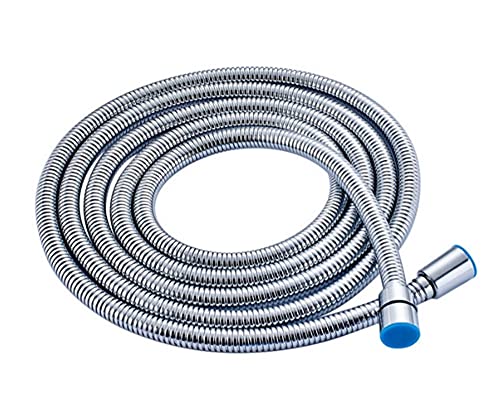 Duschschlauch aus Edelstahl, 245 cm, Ersatz für flexiblen Schlauch/explosionsgeschützte Schläuche (245 cm, Chrom) von Genérico